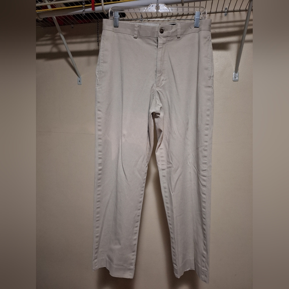 Eddie Bauer Beige Cream Chinos Straight-Leg Pants